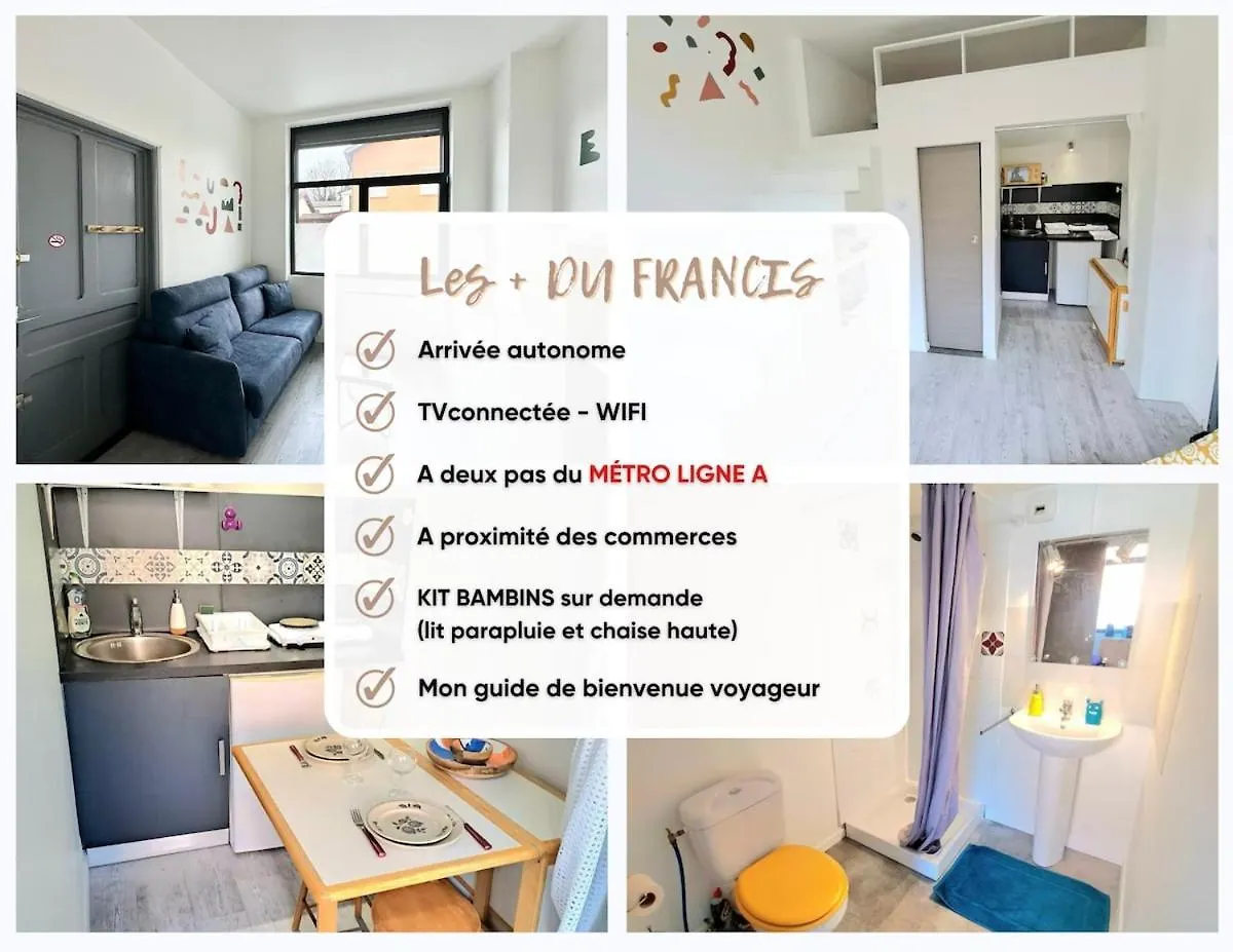 Studio Mezzanine Proche Metro A Villeurbanne 0*,